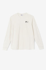 FILA Rappel Long Sleeve Tee 139 WHISPER WHITE | Men Tops