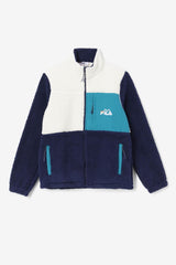 FILA Ravi Sherpa Jacket 172 EGRET / FILA NAVY / DEEP LAKE | Men Sweaters &amp; Outerwear