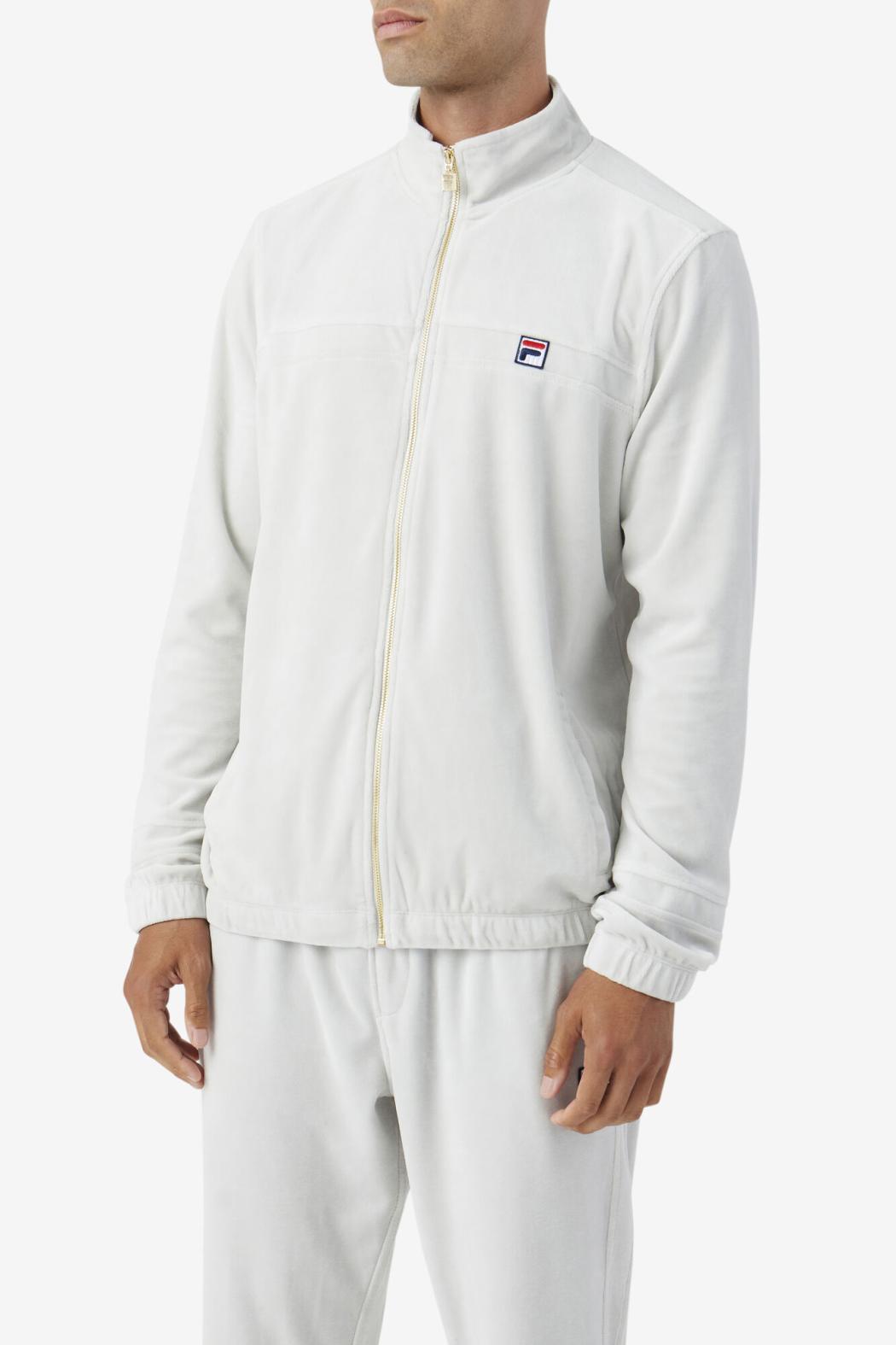 FILA Ravid Velour Jacket 041 DAWN BLUE | Men Sweaters &amp; Outerwear