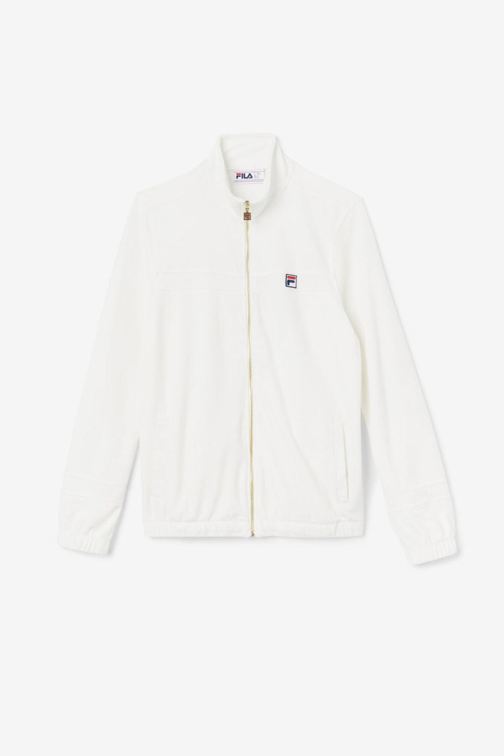 FILA Ravid Velour Jacket 172 EGRET | Men Sweatsuits &amp; Tracksuits