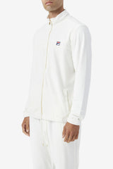 FILA Ravid Velour Jacket 172 EGRET | Men Sweatsuits &amp; Tracksuits