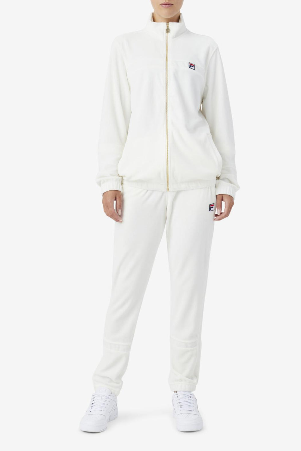 FILA Ravid Velour Jacket 172 EGRET | Men Sweatsuits &amp; Tracksuits