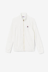 FILA Ravid Velour Jacket 172 EGRET | Men Sweatsuits &amp; Tracksuits