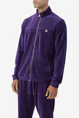 FILA Ravid Velour Jacket 581 BLACKBERRY CORDIAL | Men Sweaters &amp; Outerwear