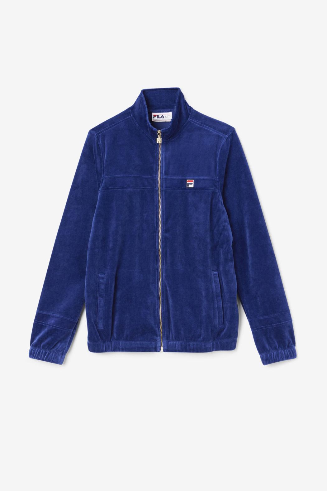 FILA Ravid Velour Jacket 919 BLUEPRINT | Men Sweaters &amp; Outerwear
