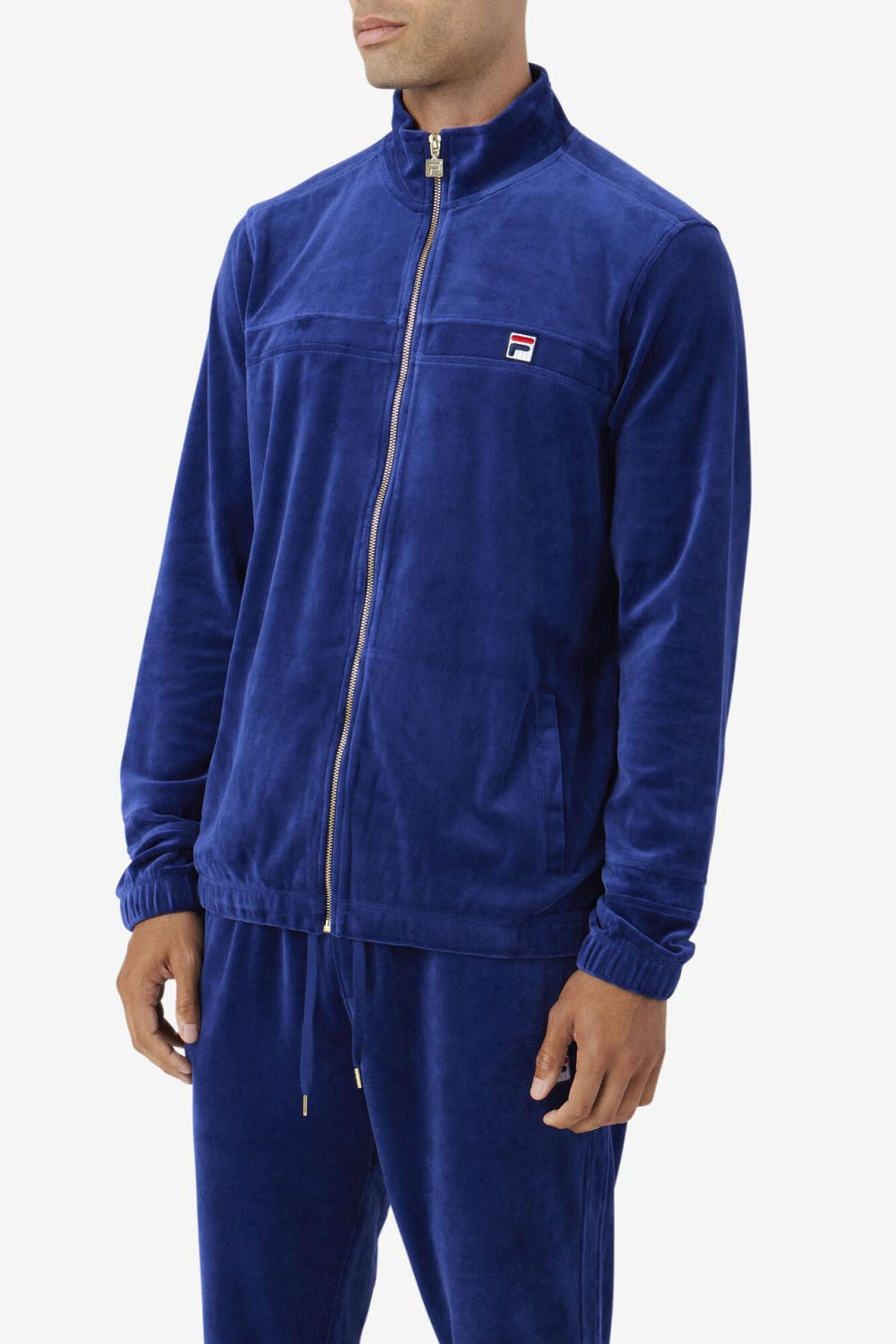 FILA Ravid Velour Jacket 919 BLUEPRINT | Men Sweaters &amp; Outerwear