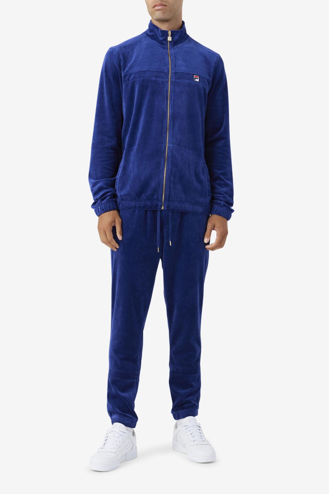 FILA Ravid Velour Jacket 919 BLUEPRINT | Men Sweaters &amp; Outerwear