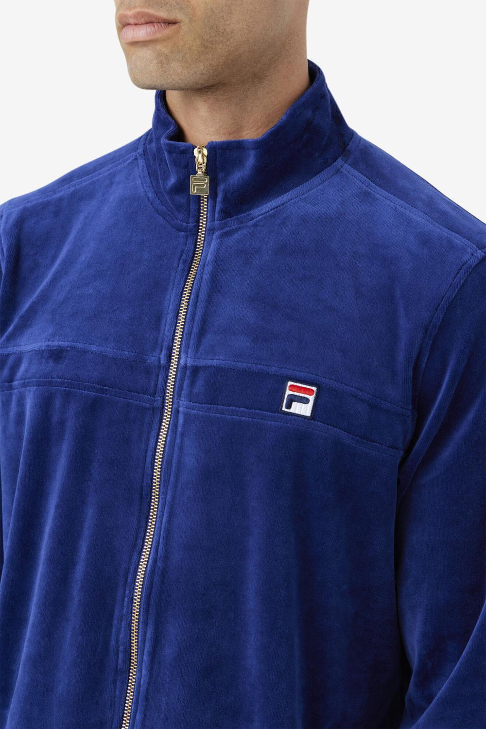 FILA Ravid Velour Jacket 919 BLUEPRINT | Men Sweaters &amp; Outerwear