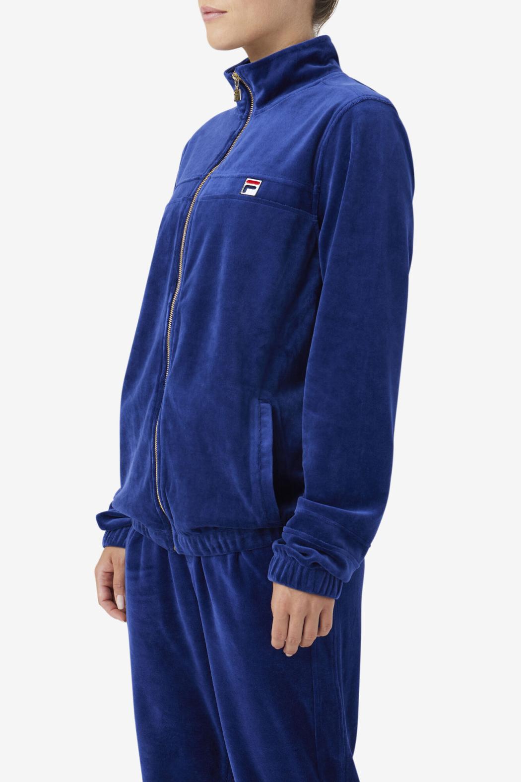 FILA Ravid Velour Jacket 919 BLUEPRINT | Men Sweaters &amp; Outerwear