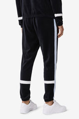 FILA Ravid Velour Pant 001 BLACK / SKYWAY / WHITE | Men Pants &amp; Shorts