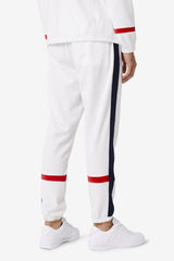 FILA Ravid Velour Pant 100 WHITE / FILA NAVY / FILA RED | Men Pants &amp; Shorts