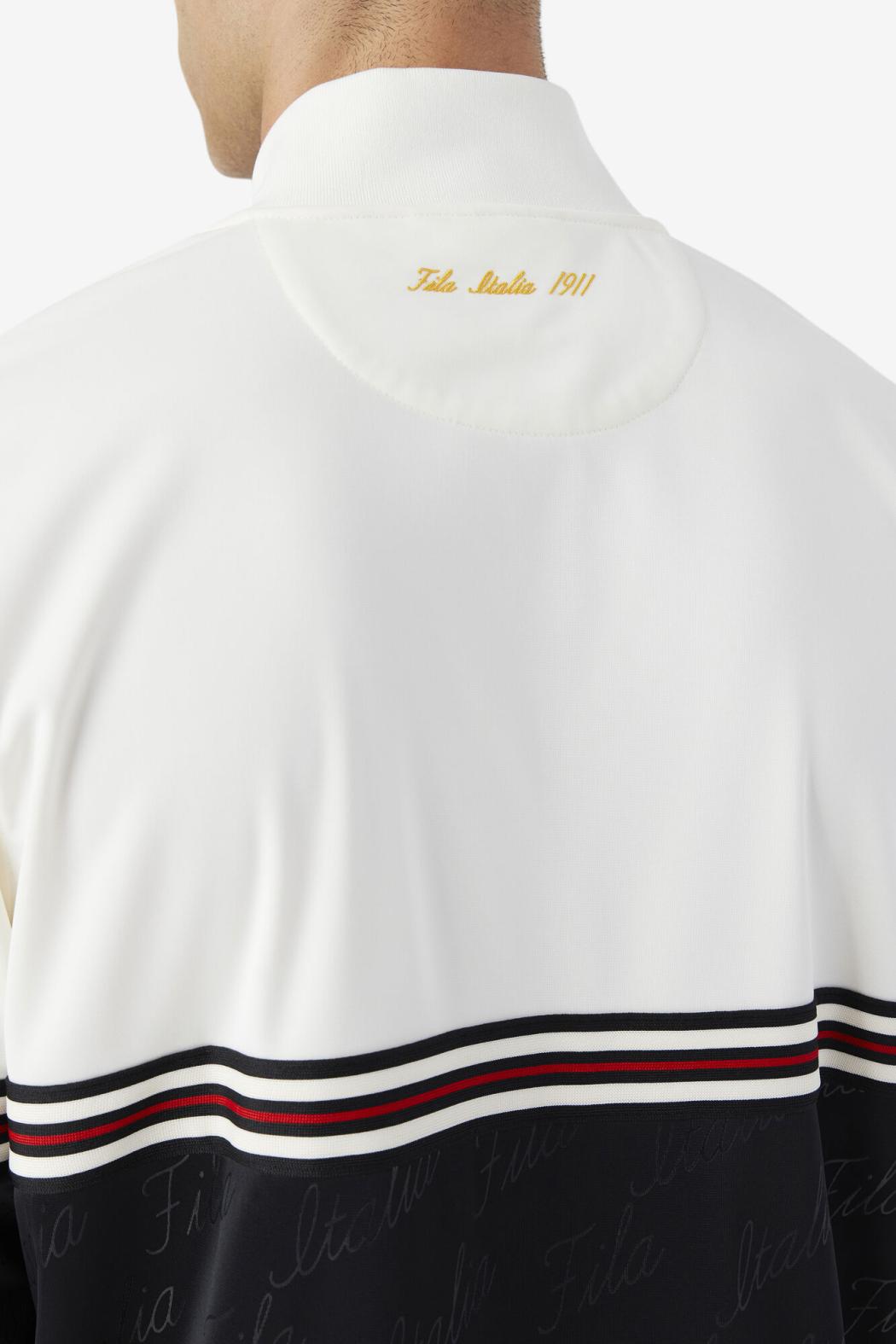 FILA Ridd Track Jacket 001 BLACK / GARDENIA / RADIANT YELLOW | Men Sweatsuits &amp; Tracksuits