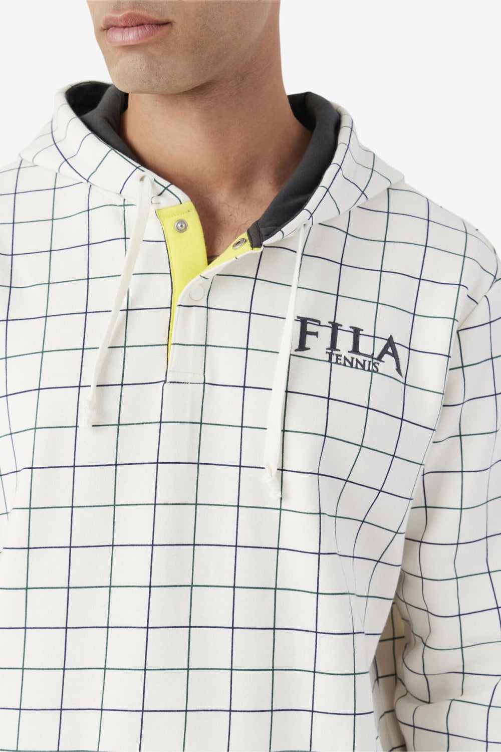 FILA Rish Hoodie 281 GARDENIA / BLAZING YELLOW / JUNE BUG | Men Sweatshirts &amp; Hoodies