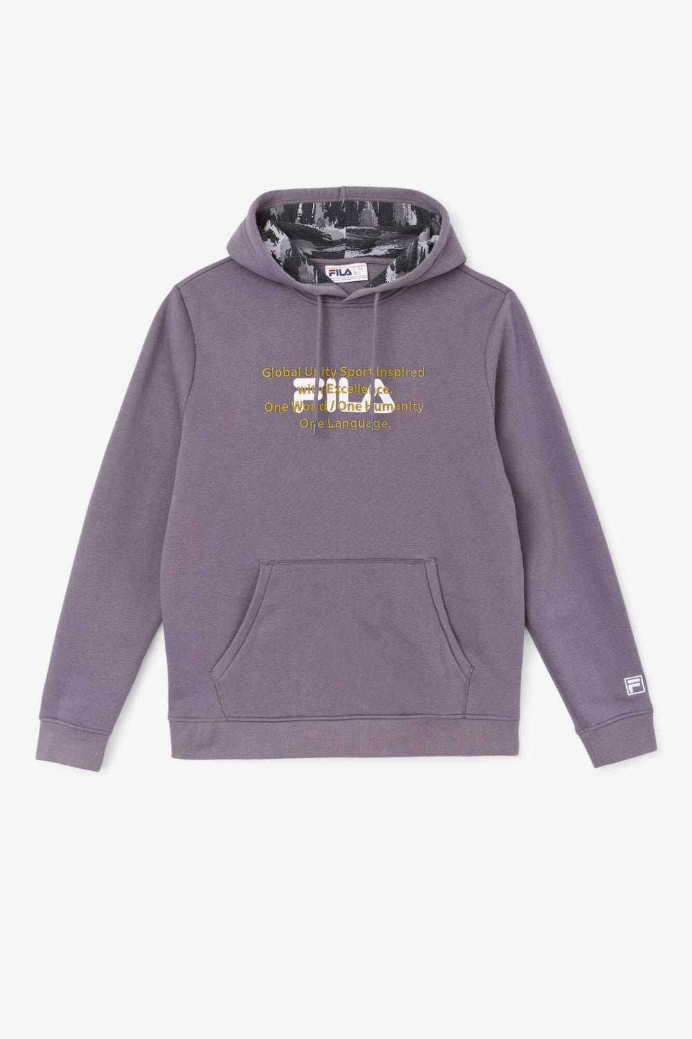 FILA Rondot Hoodie 078 THUNDERSTORM / WHITE / GOLDEN OLIVE | Men Sweatshirts &amp; Hoodies