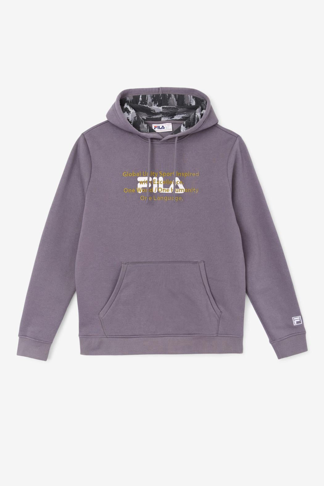 FILA Rondot Hoodie 078 THUNDERSTORM / WHITE / GOLDEN OLIVE | Men Sweatshirts &amp; Hoodies