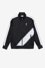 FILA Runi Track Jacket 001 BLACK / WHITE / MONUMENT | Men Sweatsuits &amp; Tracksuits