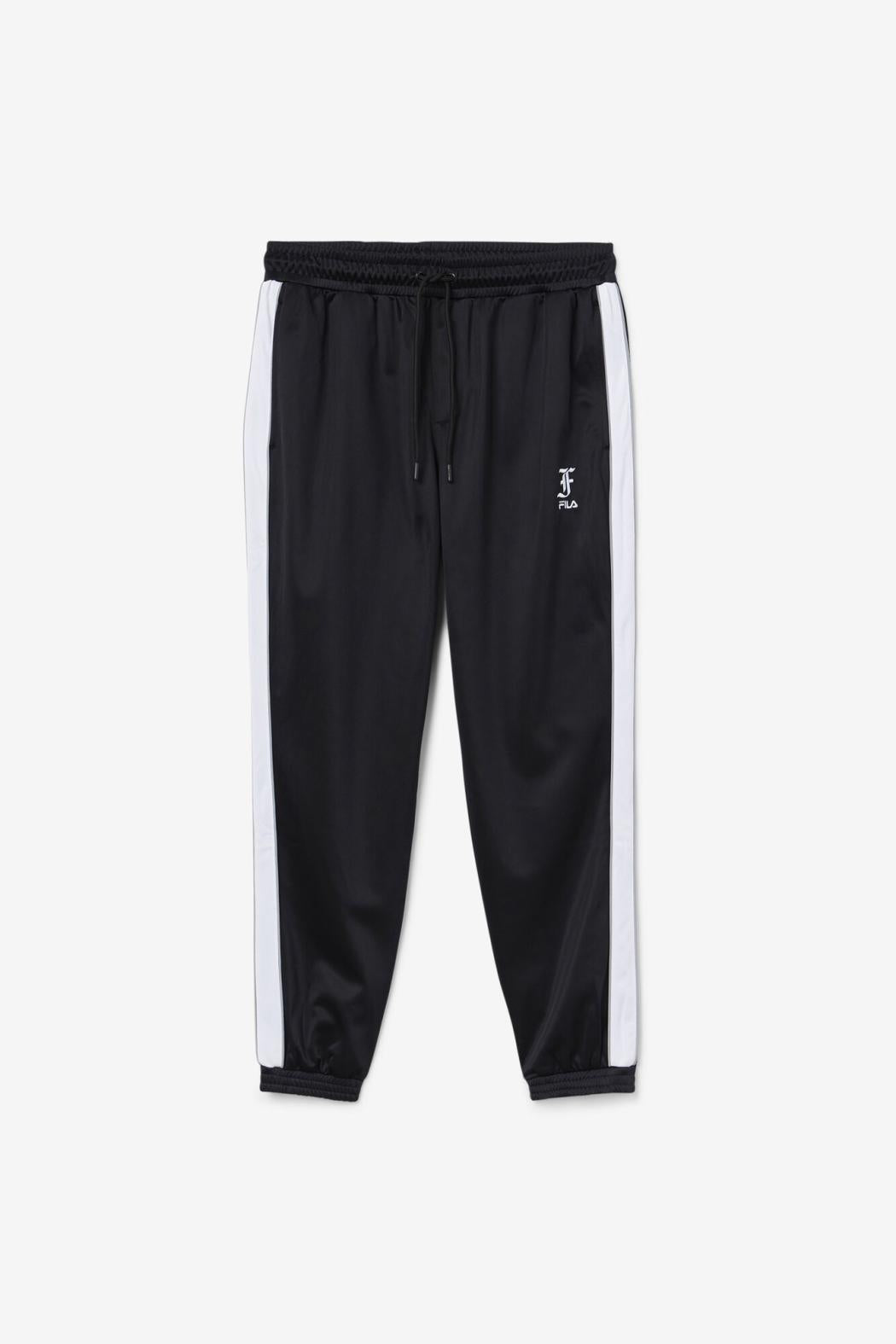 FILA Runi Track Pant 001 BLACK / WHITE / MONUMENT | Men Sweatsuits &amp; Tracksuits