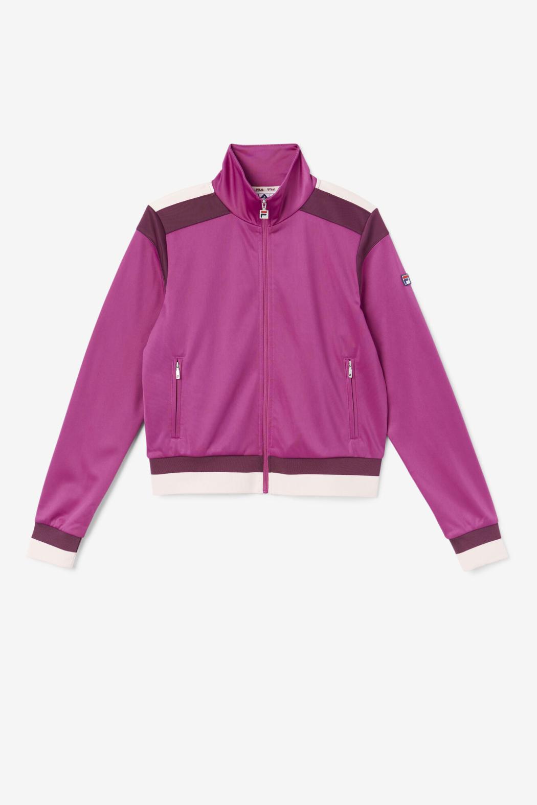 FILA Sandy Track Jacket 561 BATON ROUGE / GRAPE WINE / POTPOURRI | Women Sweatsuits &amp; Tracksuits
