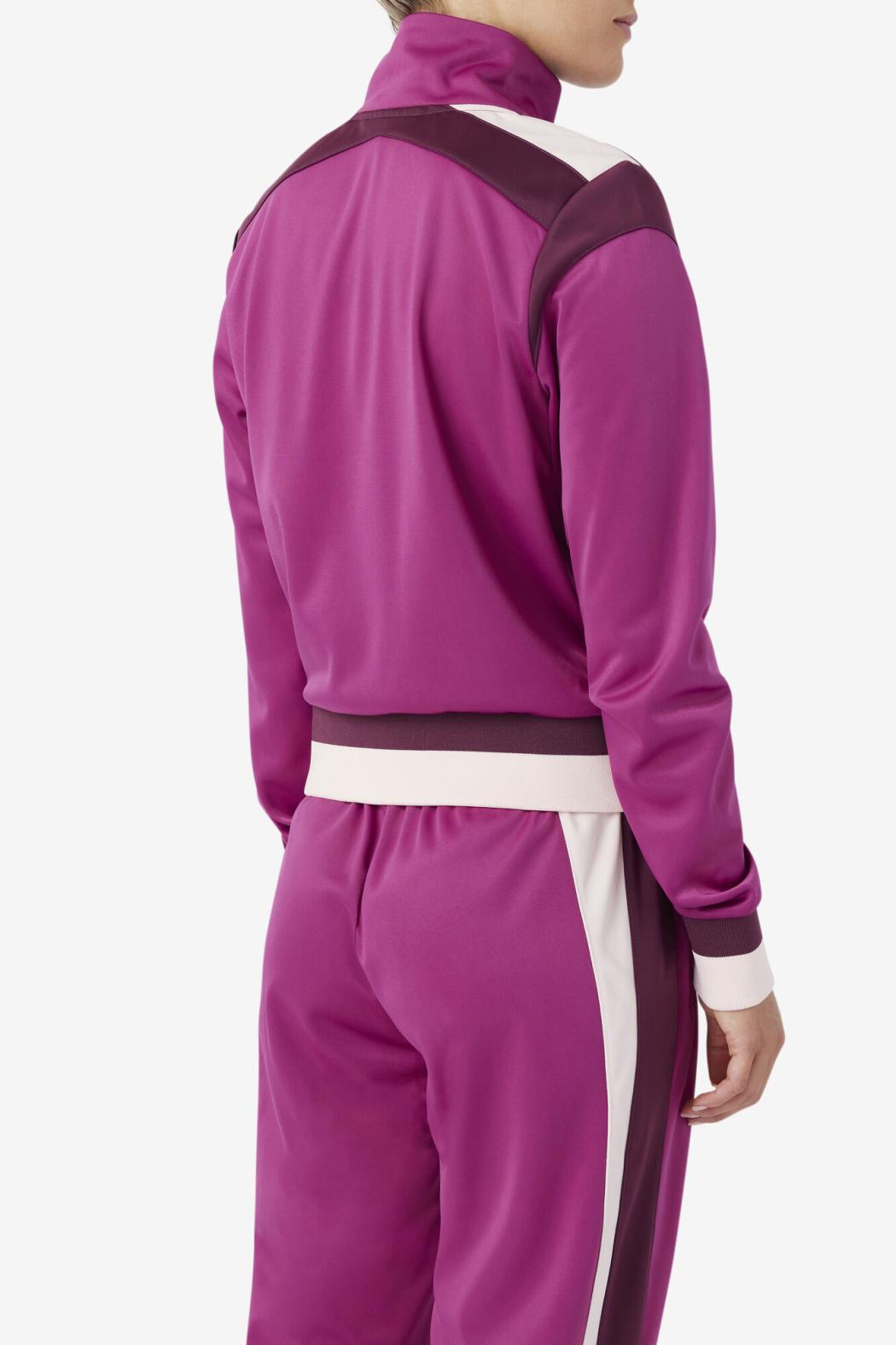 FILA Sandy Track Jacket 561 BATON ROUGE / GRAPE WINE / POTPOURRI | Women Sweatsuits &amp; Tracksuits