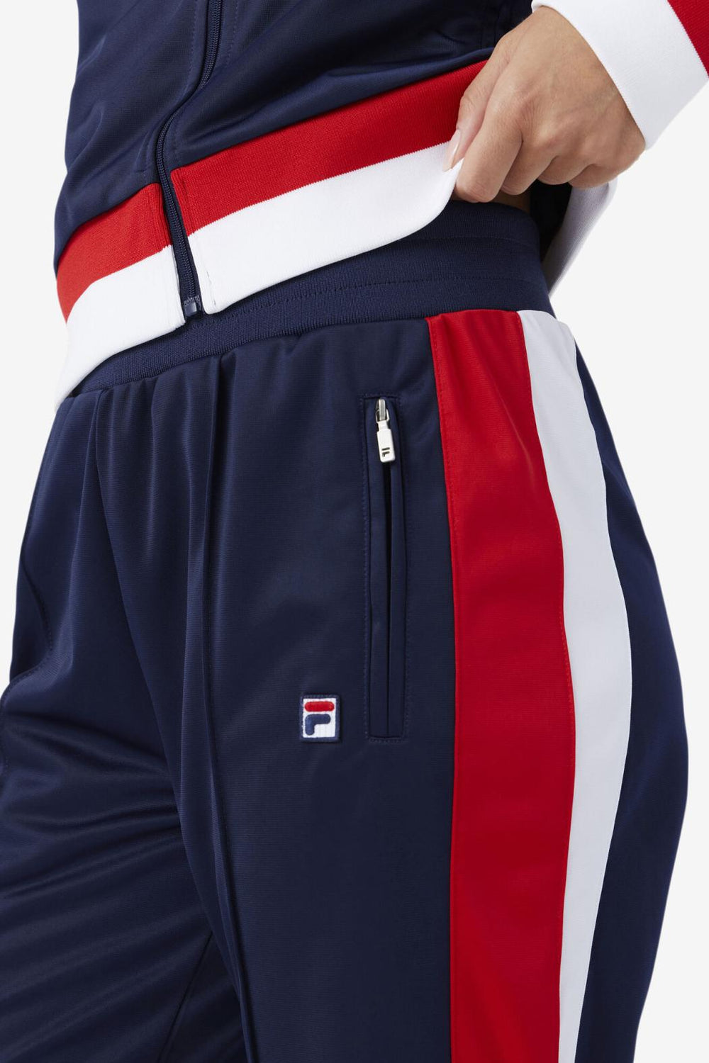 FILA Sandy Track Pant 410 FILA NAVY / FILA RED / WHITE | Women Shorts &amp; Pants