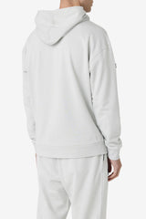 FILA Sanju Hoodie 149 PUMICE STONE / FRENCH NAVY / CHERRY TOMATO | Men Sweatshirts &amp; Hoodies