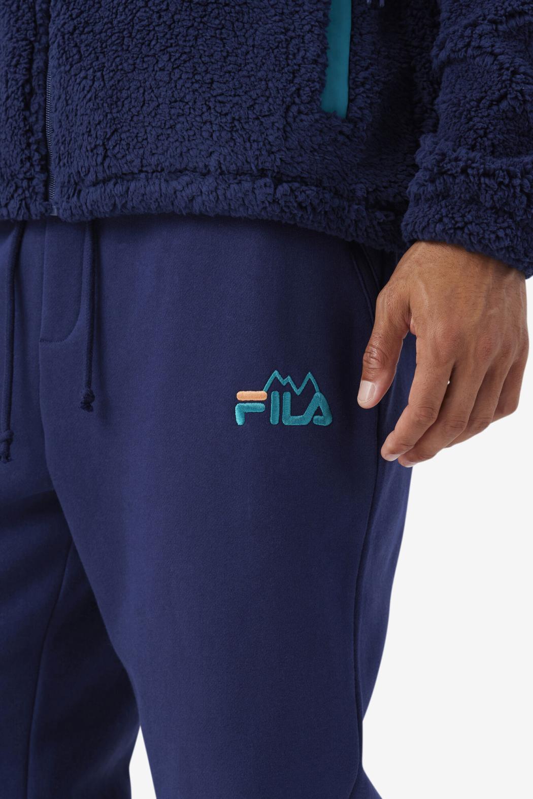 FILA Sans Jogger 410 FILA NAVY / DEEP LAKE / SHELL CORAL | Men Pants &amp; Shorts