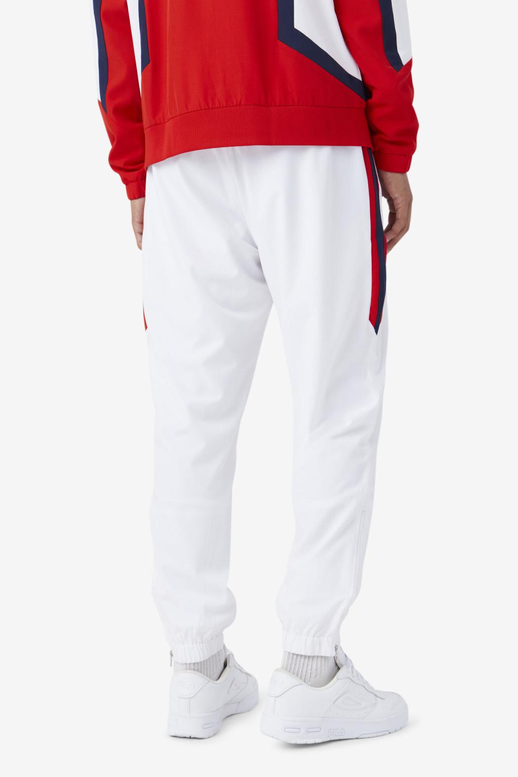 FILA Sanz Windpant 100 WHITE / FILA NAVY / FILA RED | Men Pants &amp; Shorts