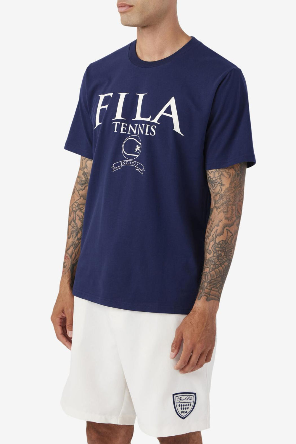 FILA Saran Tee 410 FILA NAVY / GARDENIA | Men Tops