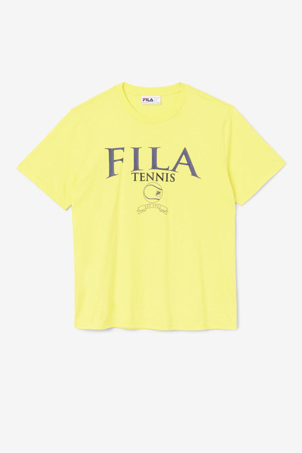 FILA Saran Tee 732 BLAZING YELLOW / FILA NAVY | Men Tops