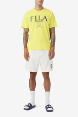 FILA Saran Tee 732 BLAZING YELLOW / FILA NAVY | Men Tops