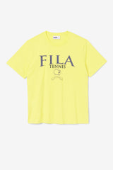 FILA Saran Tee 732 BLAZING YELLOW / FILA NAVY | Men Tops