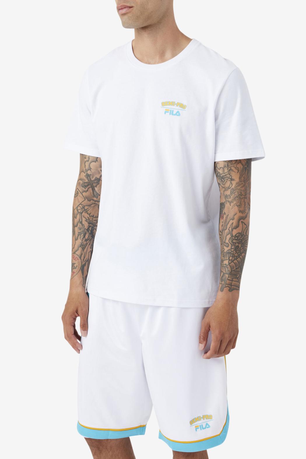 FILA Semi-Pro Moon Tee 100 WHITE | Men Tops