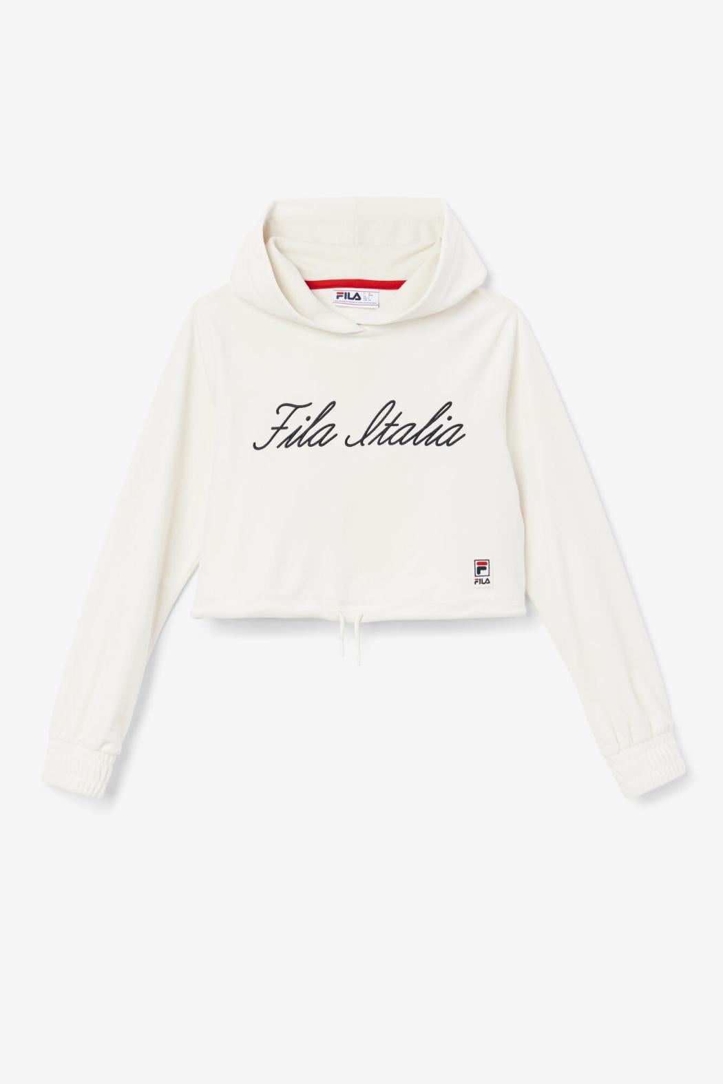 FILA Sofia Hoodie 132 GARDENIA / BLACK | Women Sweatshirts &amp; Hoodies