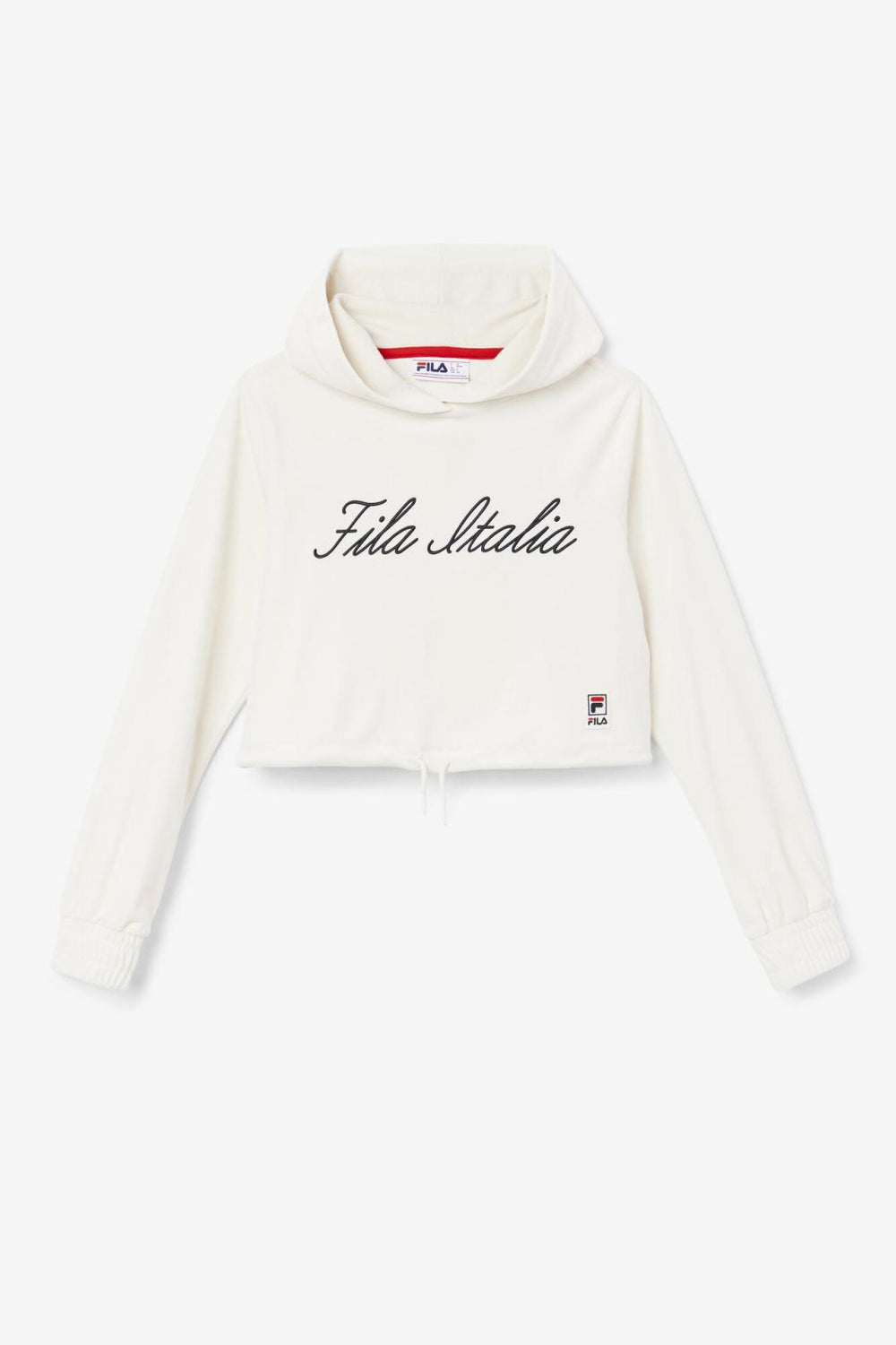 FILA Sofia Hoodie 132 GARDENIA / BLACK | Women Sweatshirts &amp; Hoodies