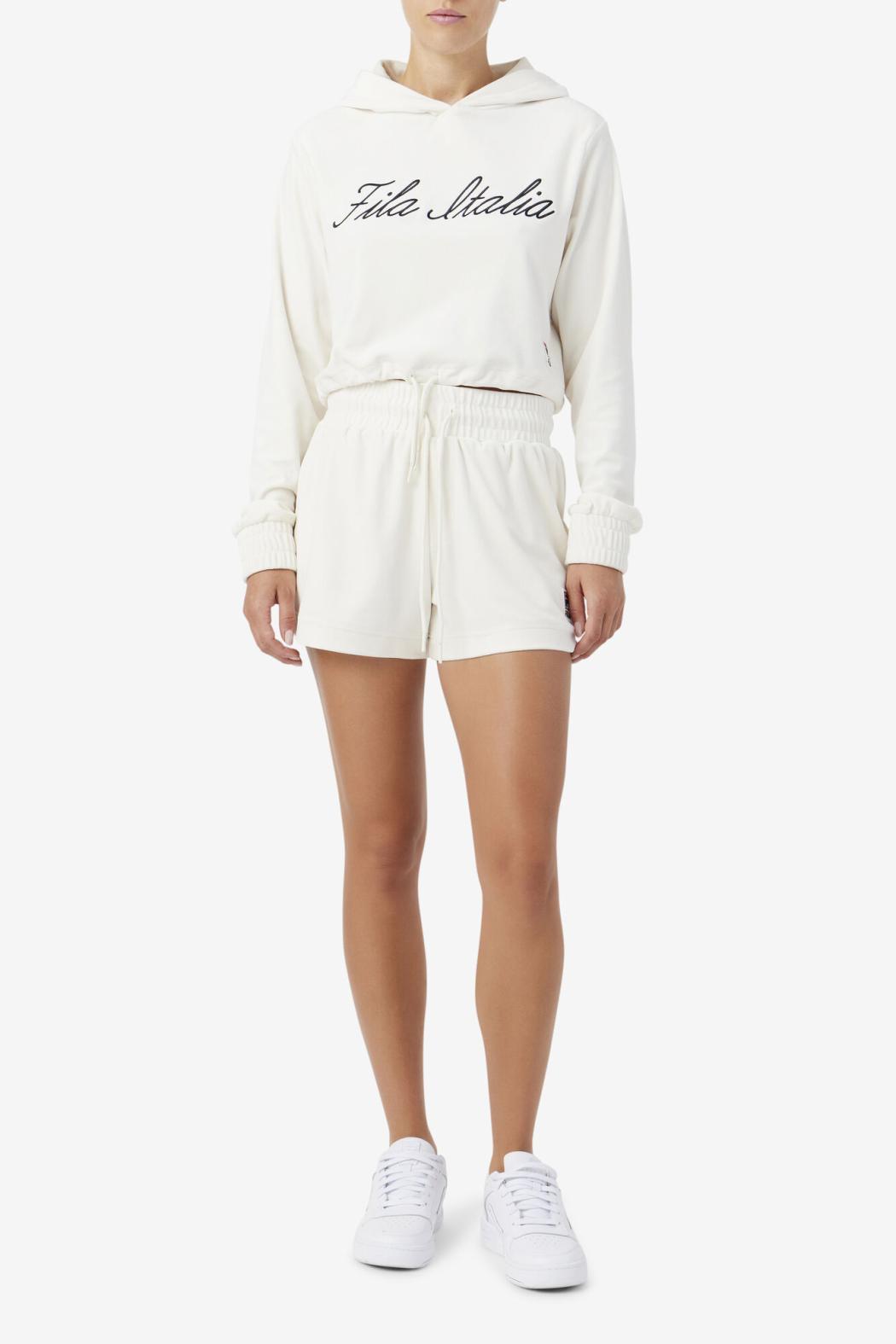 FILA Sofia Hoodie 132 GARDENIA / BLACK | Women Sweatshirts &amp; Hoodies