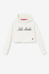 FILA Sofia Hoodie 132 GARDENIA / BLACK | Women Sweatshirts &amp; Hoodies
