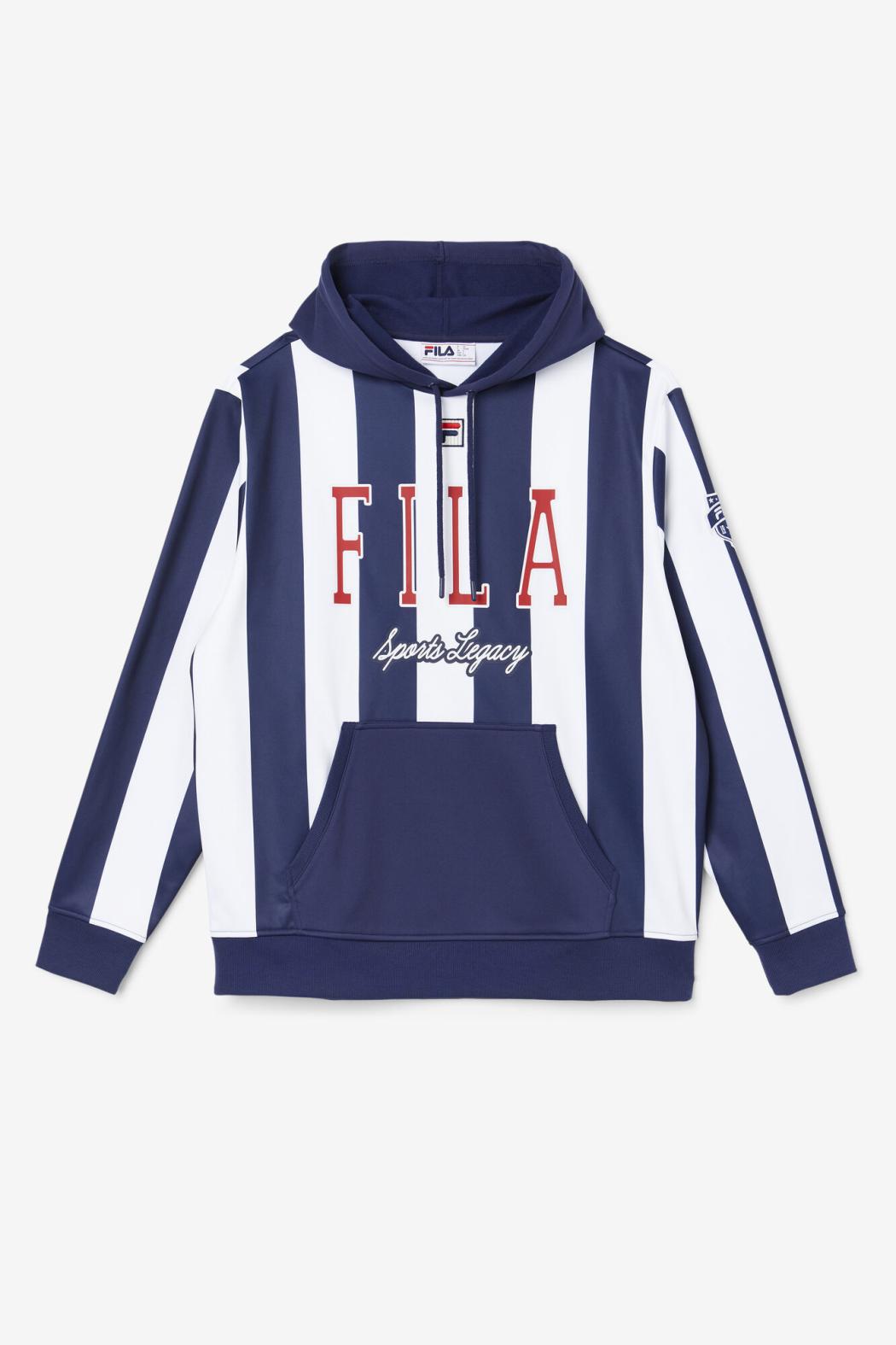 FILA Soni Hoodie 100 WHITE / FILA RED / WHITE | Men Sweatshirts &amp; Hoodies
