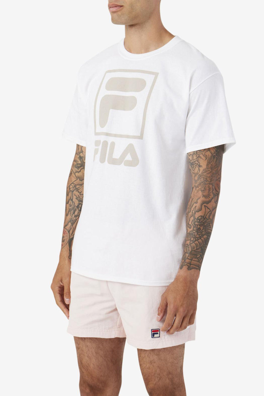 FILA Stacked Tee Shirt | Men Tops