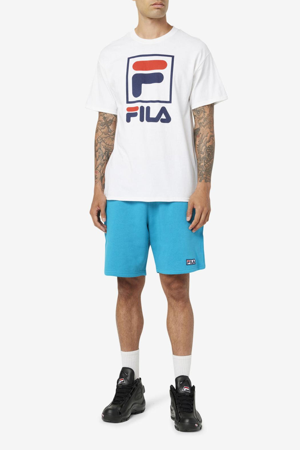 FILA Stacked Tee Shirt | Men Tops