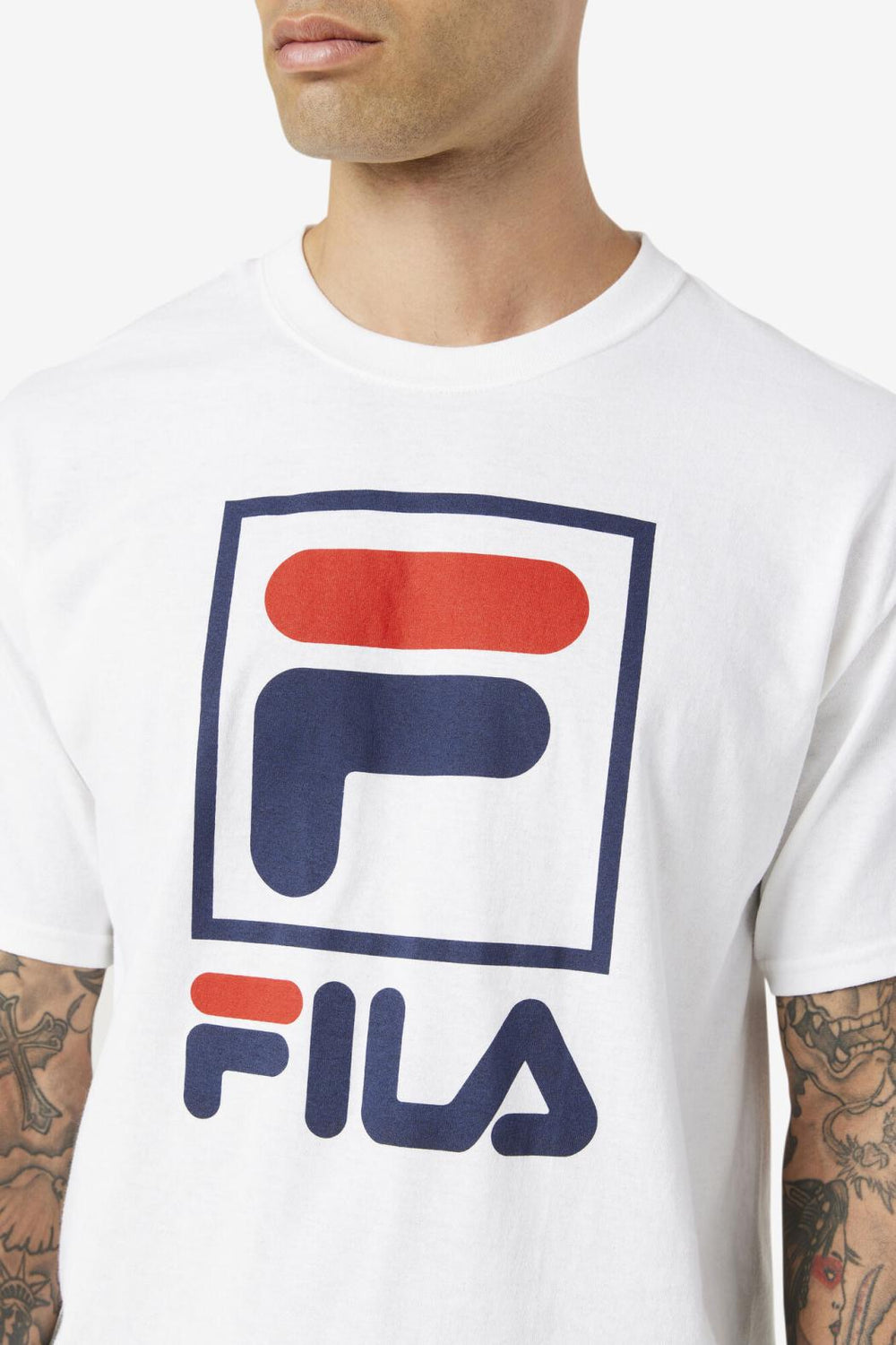 FILA Stacked Tee Shirt | Men Tops