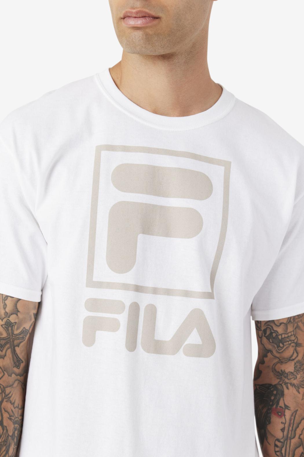 FILA Stacked Tee Shirt | Men Tops