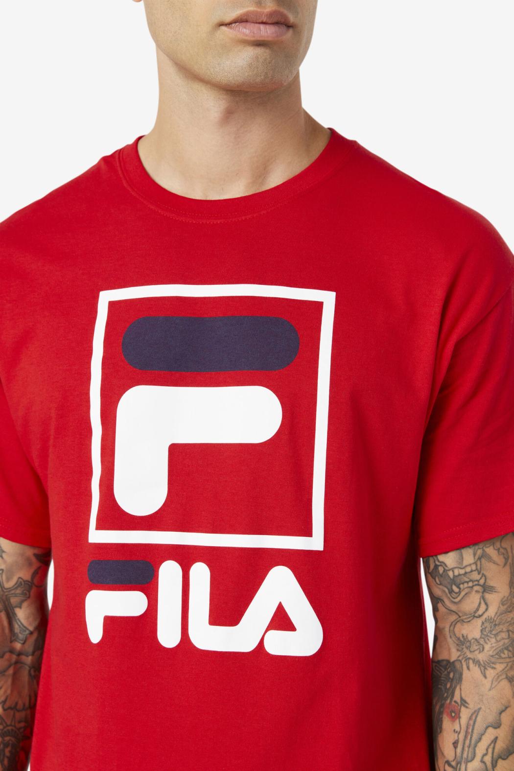 FILA Stacked Tee Shirt | Men Tops