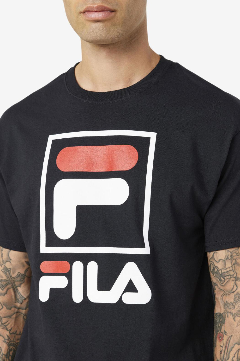 FILA Stacked Tee Shirt | Men Tops