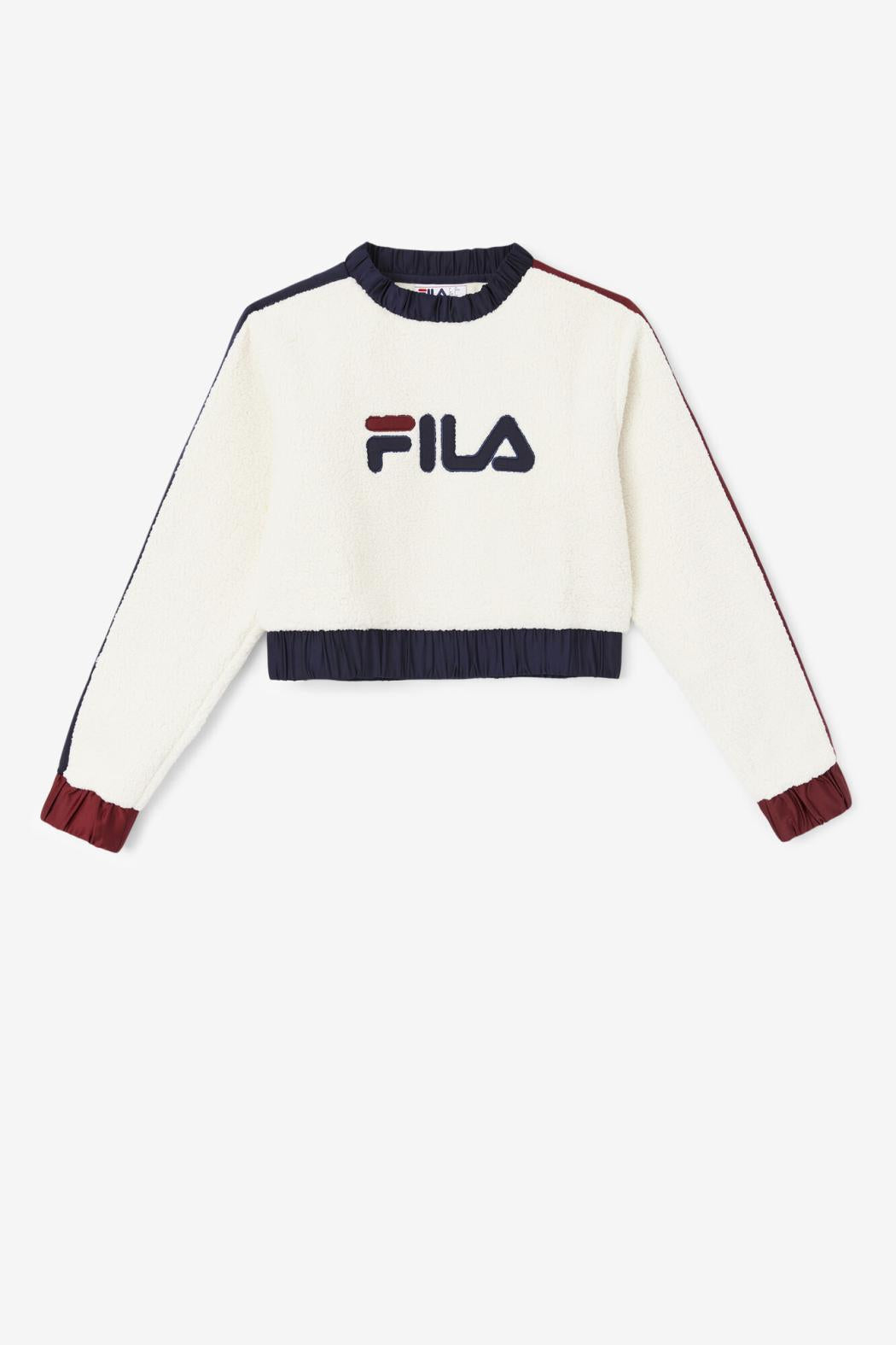 FILA Tabitha Crewneck 300 TOFU / PEACOAT / TAWNY PORT | Women Sweatsuits &amp; Tracksuits