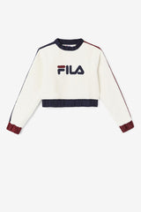 FILA Tabitha Crewneck 300 TOFU / PEACOAT / TAWNY PORT | Women Sweatsuits &amp; Tracksuits