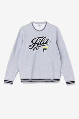 FILA Taylor Crewneck Sweatshirt 064 LIGHT GREY MARL / BLACK / MIMOSA | Men Sweatshirts &amp; Hoodies