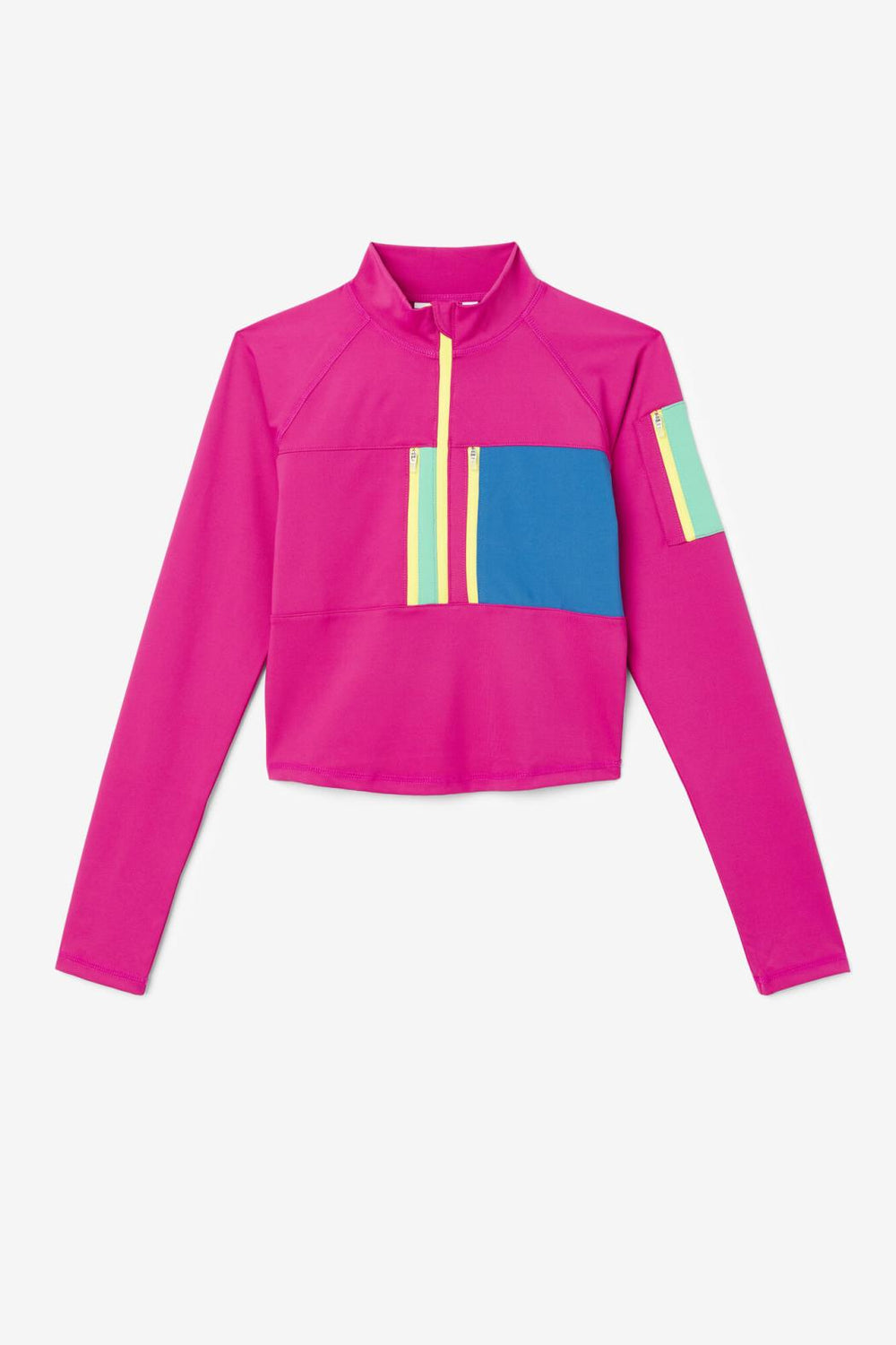 FILA Teaganne Performance Half Zip 593 FESTIVAL FUCHSIA | Women Tops &amp; T-Shirts