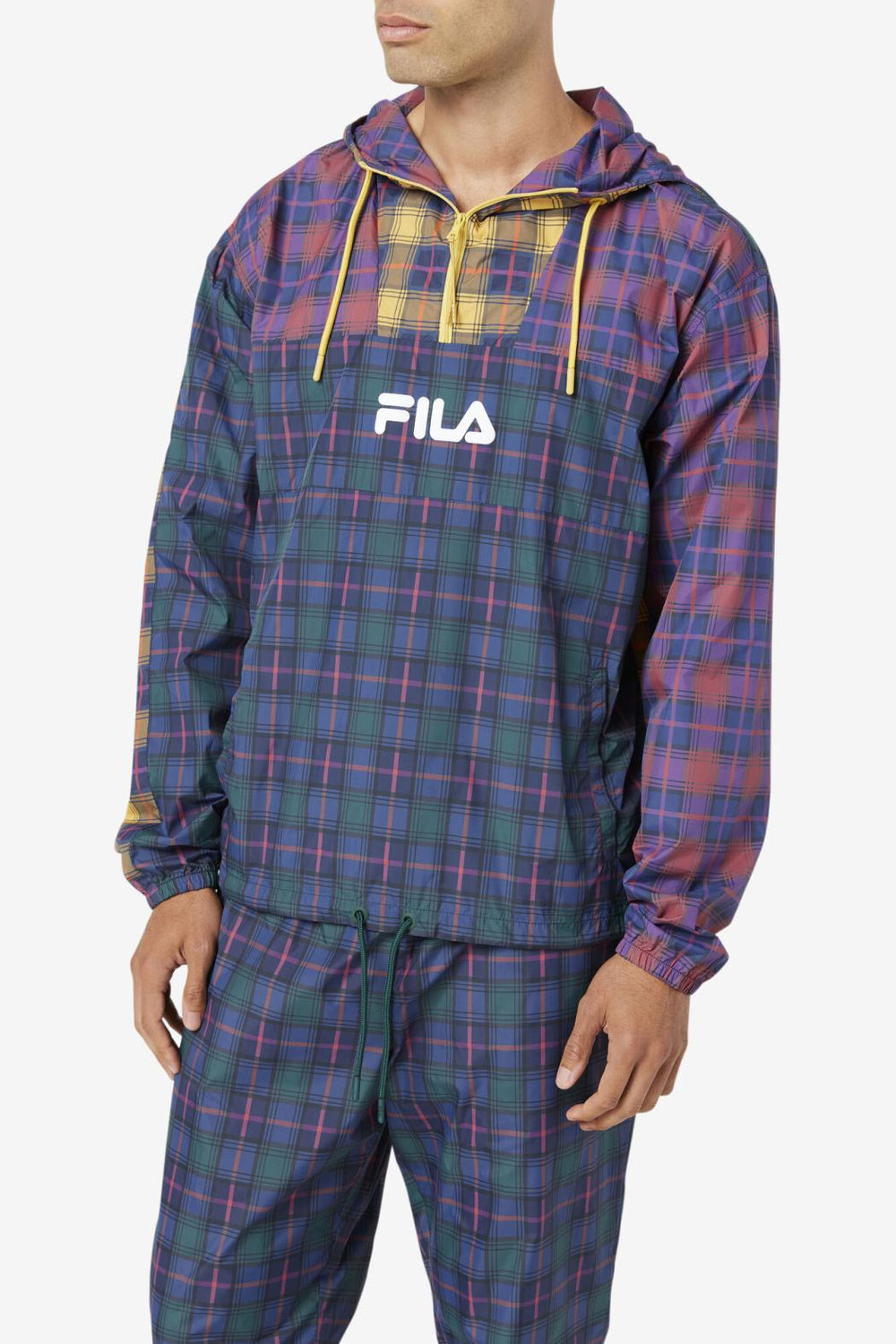 FILA Tej Windjacket 990 JUNE BUG / RHUBARB / SAFFRON / PEACOAT | Men Sweaters &amp; Outerwear