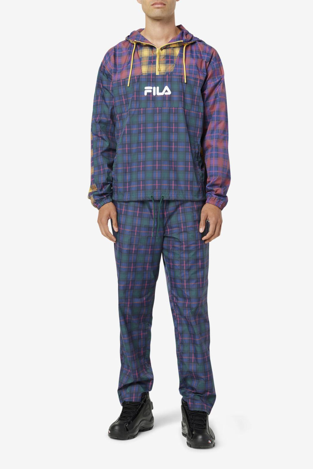 FILA Tej Windjacket 990 JUNE BUG / RHUBARB / SAFFRON / PEACOAT | Men Sweaters &amp; Outerwear