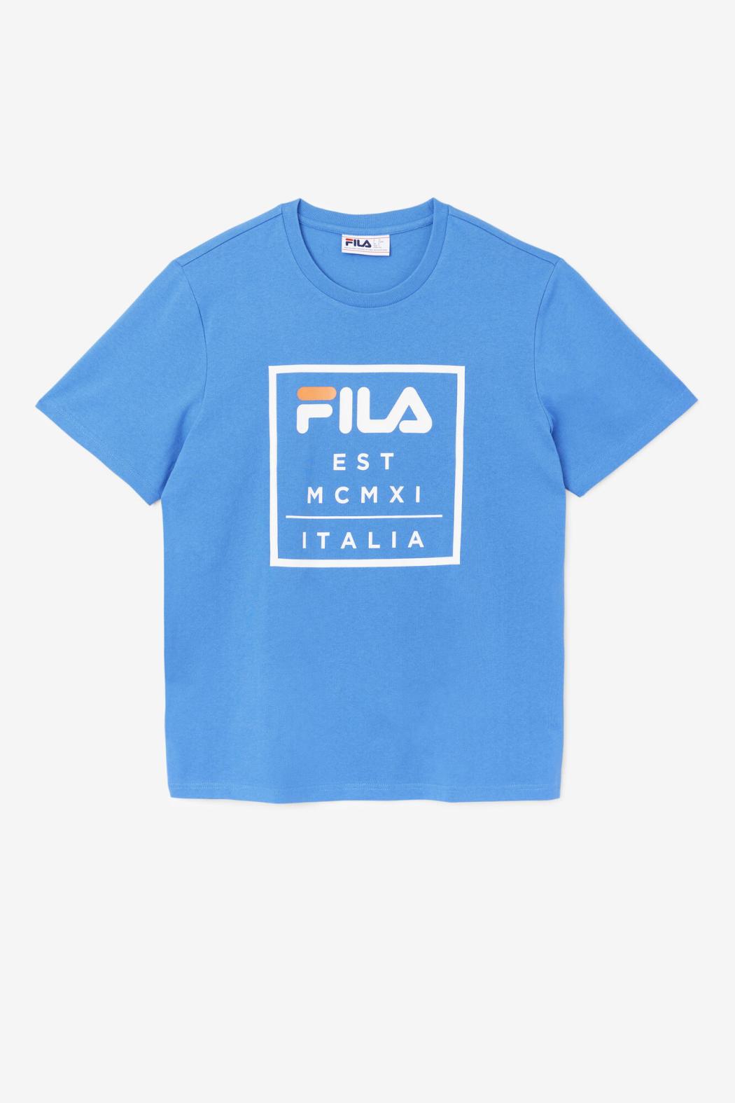 FILA Tenez Tee 480 STRONG BLUE | Men Tops
